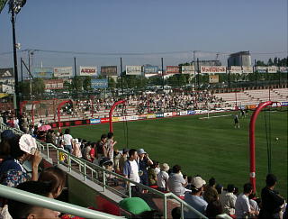 宮の沢白い恋人サッカー場観客席